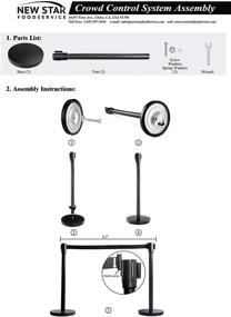 img 2 attached to 👥 Enhance Crowd Control with New Star Foodservice 54736 Stanchions