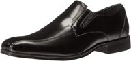 classic and stylish: stacy adams fairchild bike loafer black men's shoes logo