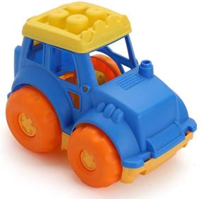 img 4 attached to 🚛 LotFancy 9'' Dump Truck Toy for Kids: Small Plastic Sand Truck, Construction Play Vehicle Toy for Baby Toddlers Outdoor Fun - BPA-Free & Phthalates-Free