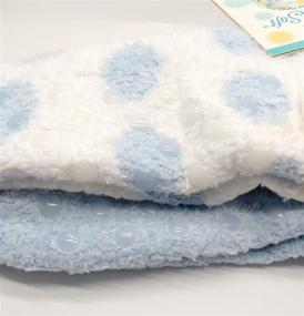 img 3 attached to Thera-Soft Moisturizing Socks 2 Pack: Baby Blue/Dots - Hydration for Soft Feet