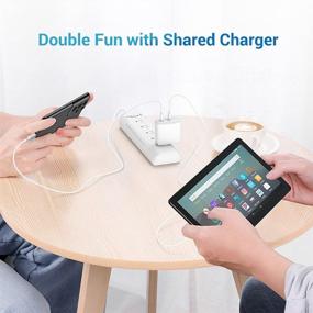 img 3 attached to 40W USB C Charger with PD 3.0 Fast Charging, Dual Port for Galaxy S21 S20 S10 S9 Ultra 5G, 🔌 Fire HD 8 10 Plus, iPad Pro 12.9 11 Air 4, Google Pixel Switch - Includes 6.6ft Type C to C Cable