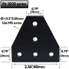 img 3 attached to 🔩 Aluminum Extrusion with Anodized Finish - Outdoor Bracket