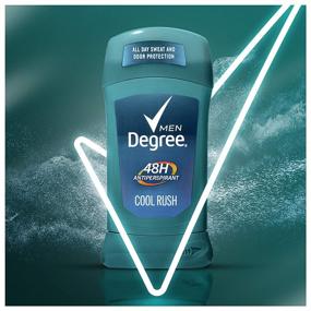 img 2 attached to Degree Men Original Antiperspirant Deodorant - 48-Hour Odor 🧴 Protection Cool Rush Men's Deodorant Stick 2.7 oz (Pack of 6)