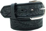 embossed classic western style accessories for men: elevate your casual look! logo