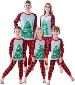 img 4 attached to 🎅 Men's Sleepwear for Matching Family Christmas Pajamas