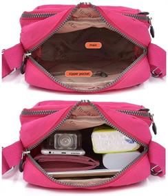img 1 attached to 👜 Стильная и водонепроницаемая сумка-портфель KARRESLY Casual Nylon Purse Handbag Crossbody Bag - идеальная плечевая сумка для женщин.