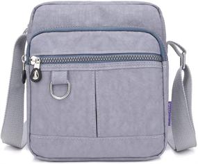 img 4 attached to 👜 Стильная и водонепроницаемая сумка-портфель KARRESLY Casual Nylon Purse Handbag Crossbody Bag - идеальная плечевая сумка для женщин.