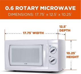 img 3 attached to 🔍Эффективная и компактная коммерческая микроволновая печь Small Chef, 9,5 дюйма, в глянцево-белой отделке.