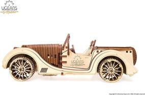 img 2 attached to 🚗 Wooden Roadster Mechanical Models by UGears