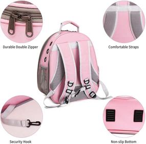 img 1 attached to 🐱 High-Quality Cat Backpack Carrier Bubble Bag: Transparent Ventilated Pet Backpack for Small Dogs - Perfect for Hiking, Travel, Outdoors. Airline-Approved Space Capsule Backpack