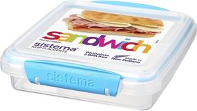 img 3 attached to 🥪 Sistema KLIP IT Accents Collection Sandwich Box: Secure 15.2 oz./0.5 L Food Storage Container (Color Varies)