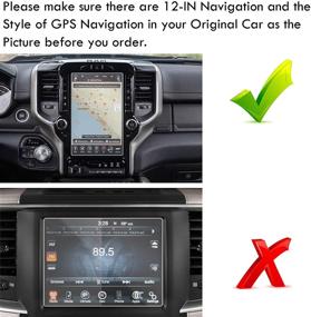 img 1 attached to 🚀 Enhance Touch Navigation with Moonlinks Screen Protector for Dodge Ram 2019-2021: High Definition Anti Glare Tempered Glass Shield