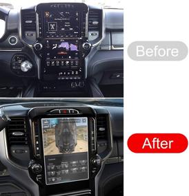 img 3 attached to 🚀 Enhance Touch Navigation with Moonlinks Screen Protector for Dodge Ram 2019-2021: High Definition Anti Glare Tempered Glass Shield