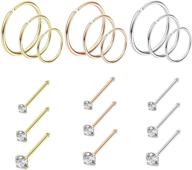 🔩 jstyle 18pcs stainless steel women's piercing jewelry logo