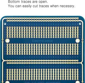 img 1 attached to ElectroCookie Solderable Breadboard PCB: Double Column 📦 Board for Arduino DIY Electronics Projects (3 Pack, Blue)