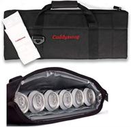 caddyswag par 6 pack golf bag cooler: keep your beverages ice cold with reusable gel pack! логотип