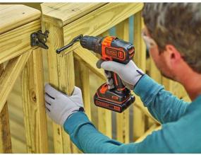 img 1 attached to 🔩 BLACK+DECKER 20V MAX Cordless Drill/Driver - BDCDD220C with Lithium Battery and 2 Speeds