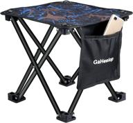 🏕️ gaheslop folding camping stool - lightweight portable stool for outdoor activities - easy-to-carry slacker stool - ideal for camping, fishing, hiking, hunting, picnics, bbq - holds up to 330lbs - includes carry bag логотип