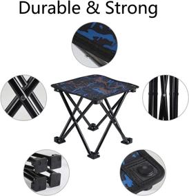 img 1 attached to 🏕️ Gaheslop Folding Camping Stool - Lightweight Portable Stool for Outdoor Activities - Easy-to-Carry Slacker Stool - Ideal for Camping, Fishing, Hiking, Hunting, Picnics, BBQ - Holds Up to 330lbs - Includes Carry Bag