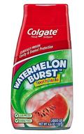 🍉 watermelon flavored colgate kids 2 in 1 toothpaste & mouthwash, 4.6 oz (130 g) logo