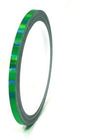 img 4 attached to Finest Folia Vinyl Stripe Holograph Tape Pinstriping Striping Sticker 33Ft Car Motorcycle Bike RC Car Truck Boat Decal (Hologram Green