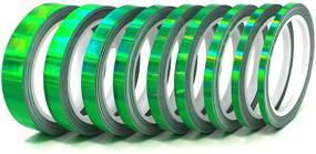 img 2 attached to Finest Folia Vinyl Stripe Holograph Tape Pinstriping Striping Sticker 33Ft Car Motorcycle Bike RC Car Truck Boat Decal (Hologram Green