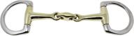 🐎 prorider horse 6-inch english riding eggbutt double jointed snaffle bit with brass - model 35506e logo