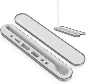 img 4 attached to 📦 AHASTYLE Compact Carrying Case Holder Storage Box [Apple Pencil and Accessories not Included] for Apple Pencil 2nd Gen and 1st Gen (Gray)