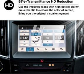 img 1 attached to 📱 Защитная пленка YEE PIN для сенсорного экрана Ford Edge для 2015-2019 Titanium Ford Edge Sync 2 Sync 3 App My Link, стеклянная защитная пленка с устойчивостью к царапинам (8 дюймов)