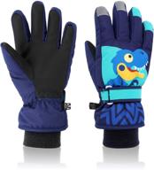 yidomto waterproof warmest black xs men's gloves: ultimate accessory for winter logo