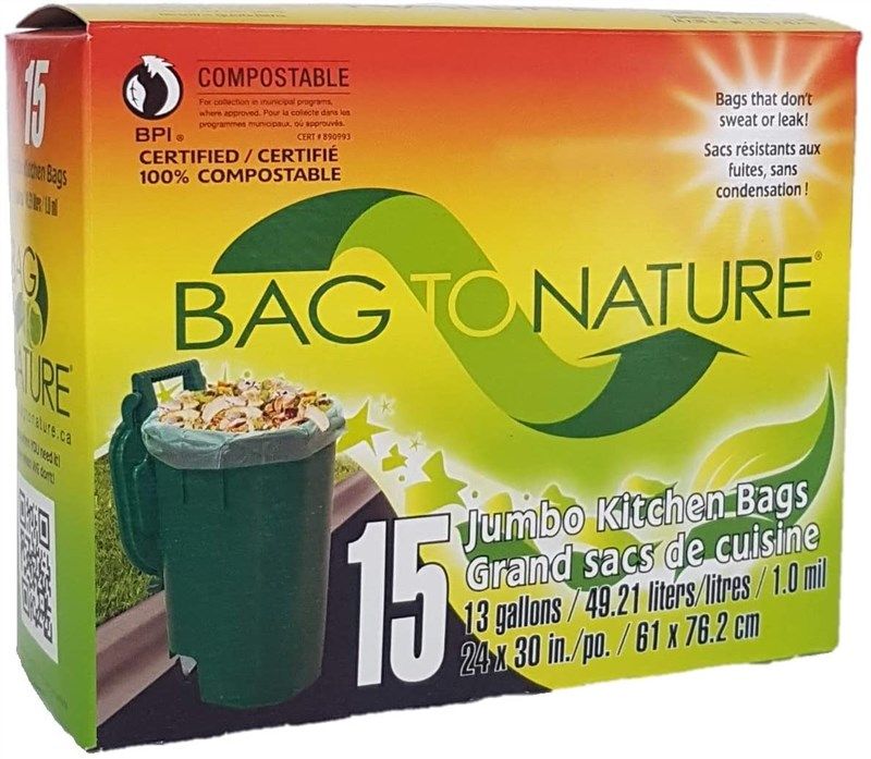 Reli. Compostable 33 Gallon Trash Bags | 80 Count Bulk | ASTM D6400 | Green | Eco-Friendly | for Compost