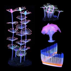 img 4 attached to Mogoko Glowing Decorations Aquarium Ornaments Fish & Aquatic Pets