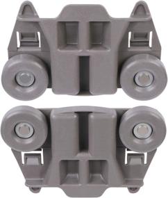 img 1 attached to 🔧 Pack of 4 Odowalker Dishwasher Premium Lower Rack Wheels - Compatible with Kenmore Elite Dishwasher Parts W10195417 and Kitchen Aid Dishwashers