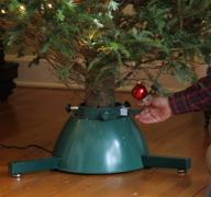 🎄 motorized rotating christmas tree stand with remote control and lights - elf logic - ideal for live christmas trees логотип