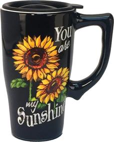 img 1 attached to ☀️ Spoontiques Многоразовая кружка "You Are My Sunshine": элегантная и стильная в черном