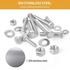 img 1 attached to Stainless Steel 🔩 Washers Assortment - VIGRUE 212PCS