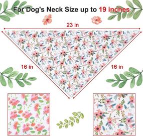 img 2 attached to 🐾 Versatile Dog Bandanas for Medium and Small Dogs - Personalized, Adjustable & Stylish Accessories - 2 Pack