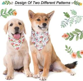 img 1 attached to 🐾 Versatile Dog Bandanas for Medium and Small Dogs - Personalized, Adjustable & Stylish Accessories - 2 Pack