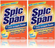 🌞 spic and span sun fresh multi-surface extra strength powder 27-ounces (2-pack) - powerful cleaning solution for various surfaces logo
