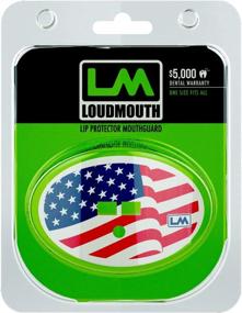 img 3 attached to Loudmouth Dual Action Air Flow Football Mouth Guard in Multiple Flag Colors for Adults and Youth: Sports Mouth Piece with Lip, Teeth, and Pacifier Protection