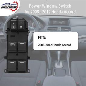 img 2 attached to 🔘 Front Left Driver Side Master Power Window Switch for 2008-2012 Honda Accord | Replaces OEM # 35750-TB0-H01, 35750-TBD-H13, 35750-TA0-A02