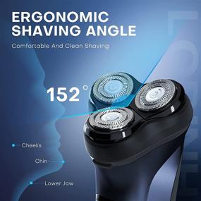 img 1 attached to 🪒 LOBINH PA168: Rechargeable Electric Rotary Shaver | 4D Floating Head | Fast Charging