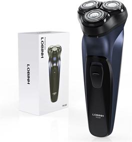 img 4 attached to 🪒 LOBINH PA168: Rechargeable Electric Rotary Shaver | 4D Floating Head | Fast Charging