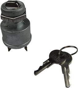 img 1 attached to 🔑 Enhanced EZGO Ignition Key Switch (81+) for Gas/Electric Golf Cart with Lights - 4-Prong