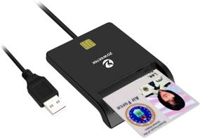 img 4 attached to ZOWEETEK Считыватель Смарт-карт: DOD Военный USB Универсальный доступ CAC - Совместимость с Windows, Mac OS, Linux.