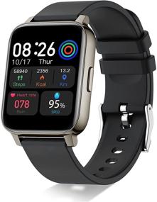 img 4 attached to 📱 Doubc Smart Watch: 1,69-дюймовый HD полный сенсорный экран спортивного трекера с измерением пульса, сном, секундомером и педометром - водонепроницаемые фитнес-часы для мужчин и женщин.