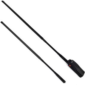 img 2 attached to 📻 HYS Gooseneck CS Tactical Antenna - Dual-Band 2m 70cm, 31-Inch SMA-Female Antenna for BaoFeng UV-5R, GT-3, UV-82, Wouxun, Kenwood Radios