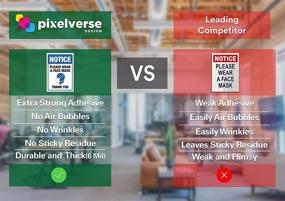 img 1 attached to 🔒 Optimize Restaurant Health & Safety with Pixelverse Design 7X10 Distancing Occupational Products