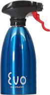 🧴 evo oil sprayer: non-aerosol stainless steel bottle for olive oil and cooking oils - blue, 16-ounce capacity logo