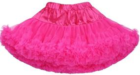 img 3 attached to 👗 Meeyou Little Girls' Tulle Tutu Skirt with Lace - 3 Layers for Enhanced Style and Comfort